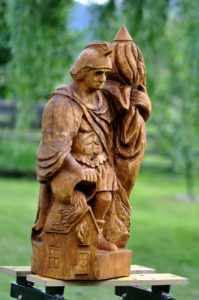 dřevořezba socha sv. floriána
